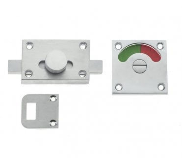 Frelan JV2552SC Bathroom Indicator Slide Bolt - Satin Chrome