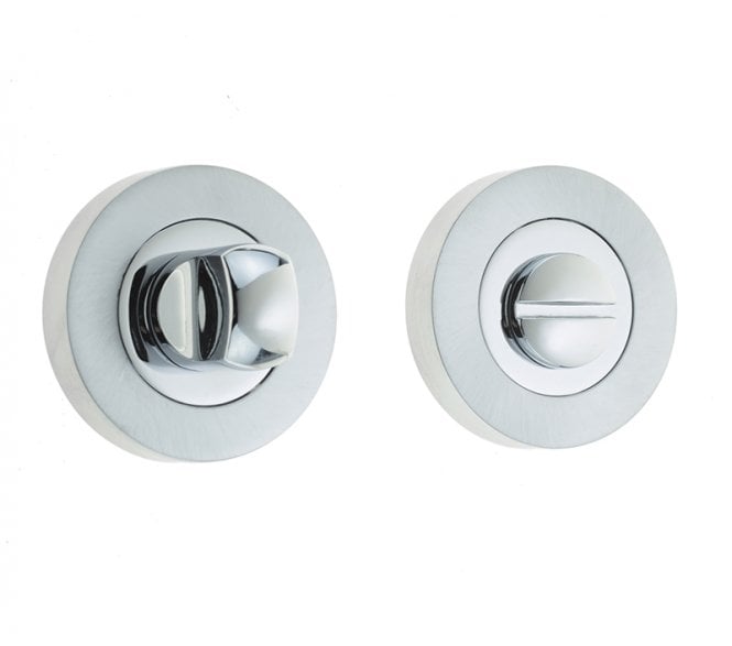 Frelan JV2666 Bathroom Turn & Release - Polished Chrome/Satin Chrome