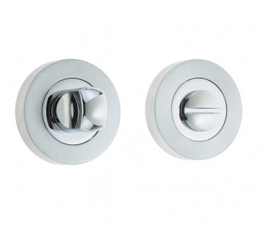 Frelan JV2666 Bathroom Turn & Release - Polished Chrome/Satin Chrome