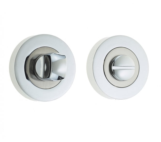 Frelan JV2666 Bathroom Turn & Release - Polished Chrome/Satin Nickel