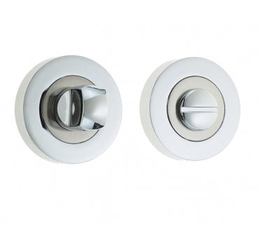 Frelan JV2666 Bathroom Turn & Release - Polished Chrome/Satin Nickel