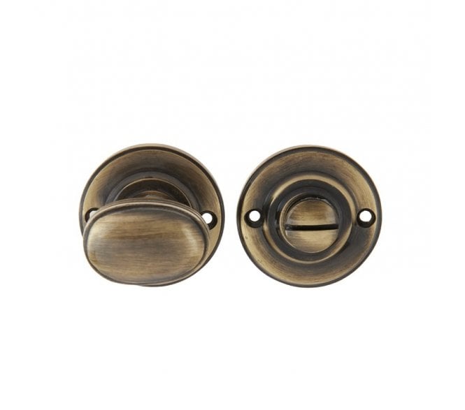 Frelan JV2680 Lined Bathroom Turn & Release - Antique Brass