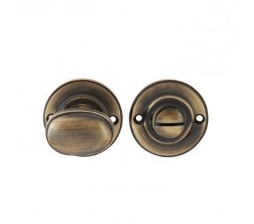 Frelan JV2680 Lined Bathroom Turn & Release - Antique Brass