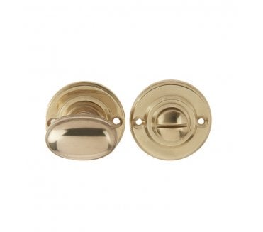Frelan JV2680 Lined Bathroom Turn & Release - Polished Brass