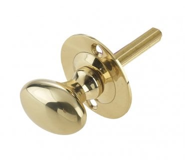 Frelan JV2715PB Oval Turn For Mortice Rackbolts - Polished Brass