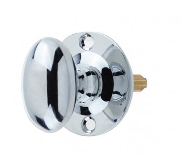 Frelan JV2715PC Oval Turn For Mortice Rackbolts - Polished Chrome