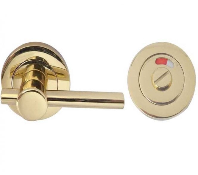 Frelan JV2888PB Less-Able Easy Bathroom Turns & Release Set W/Indicator - Polished Brass