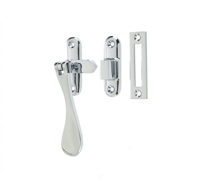 Frelan JV301PC Spoon-End Casement Window Fastener - Polished Chrome