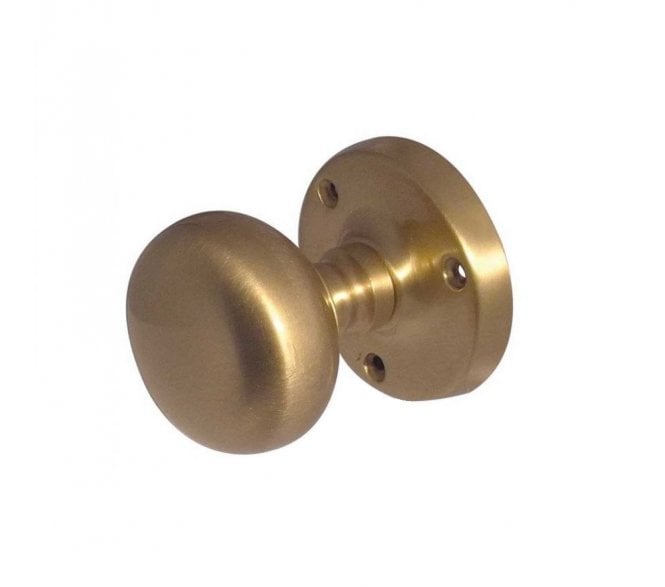 Frelan JV35 Mushroom Door Knobs - Satin Brass