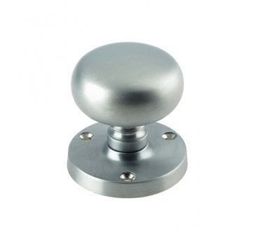 Frelan JV35 Mushroom Door Knobs - Satin Chrome