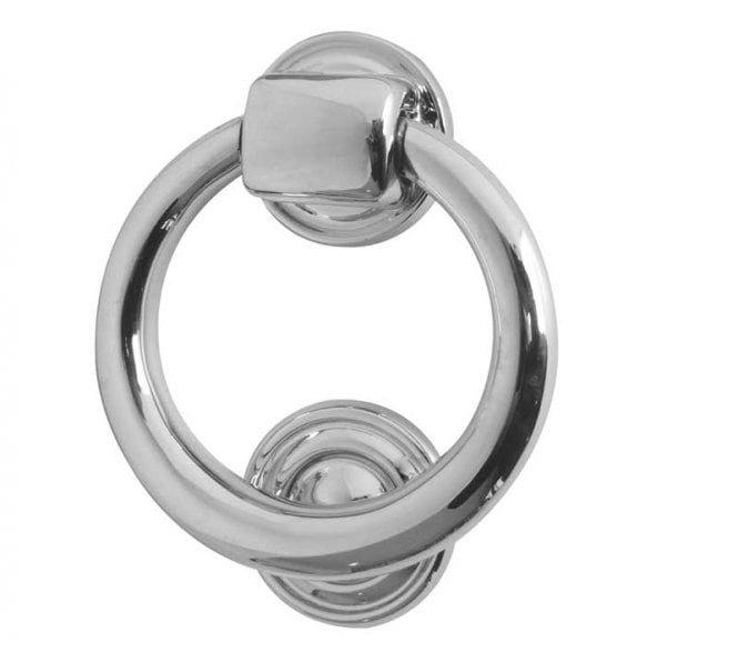 Frelan JV37 Ring Door Knocker - Polished Chrome