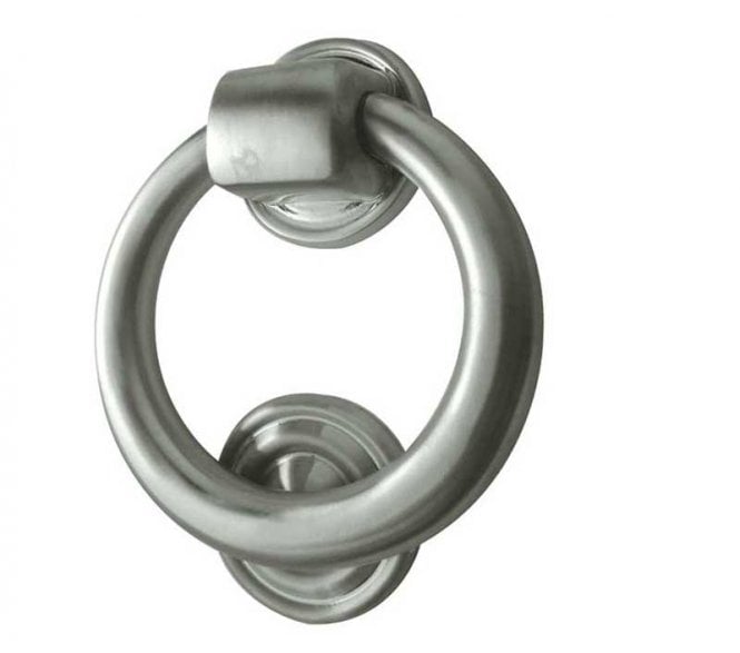 Frelan JV37 Ring Door Knocker - Satin Chrome
