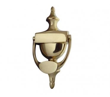 Frelan JV38SPB Urn Door Knocker - 170mm - Polished Brass