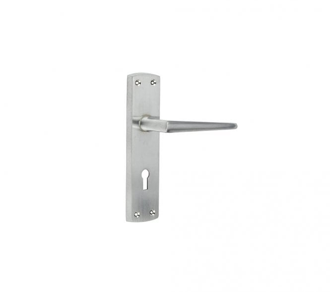 Frelan JV390SC Bray Door Handle On Backplate - Satin Chrome