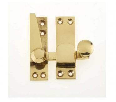 Frelan JV4200PB Quadrant Sash Fastener For Sash Windows - 70x20mm - Polished Brass