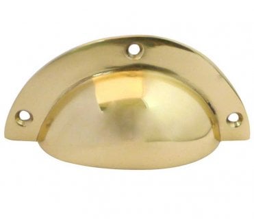 Frelan JV423PB Drawer Cup Pull - Polished Brass