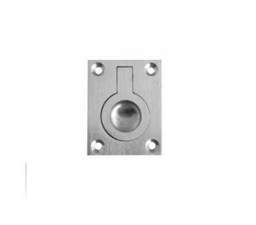 Frelan JV424B Flush Ring Pull 50x63mm - Satin Chrome