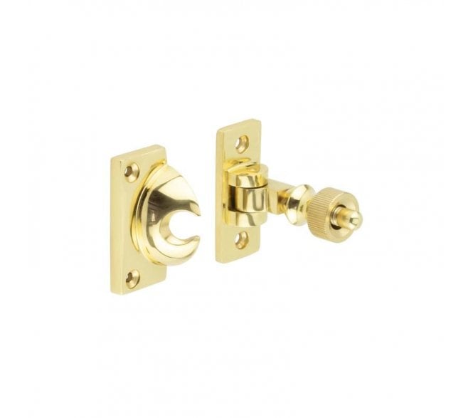 Frelan JV4288PB Heavy Brighton Sash Window Fasteners - 57x22mm - Polished Brass