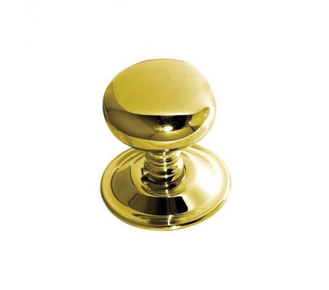 Frelan JV46 Premium Mushroom Door Knobs - Polished Brass