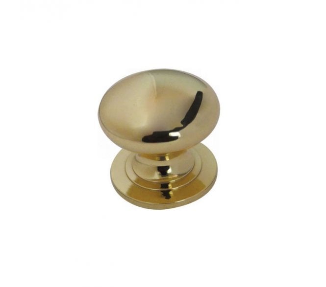 Frelan JV47 Solid Cabinet Knobs - Polished Brass