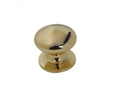 Frelan JV47 Solid Cabinet Knobs - Polished Brass