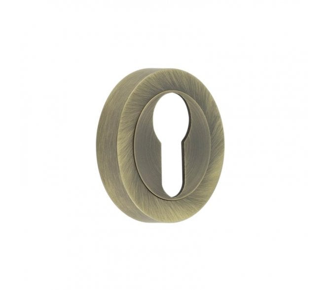 Frelan JV503EAB Designer Euro Profile Escutcheons - Antique Brass