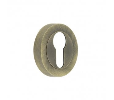 Frelan JV503EAB Designer Euro Profile Escutcheons - Antique Brass