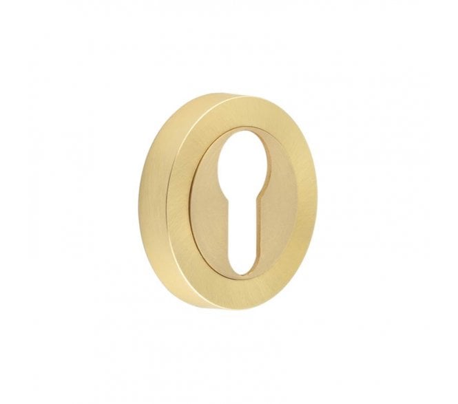 Frelan JV503ESB Designer Euro Profile Escutcheons - Satin Brass