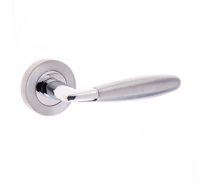 Frelan JV534PCSC Stylo Lever On Round Rose - Polished Chrome/Satin Chrome