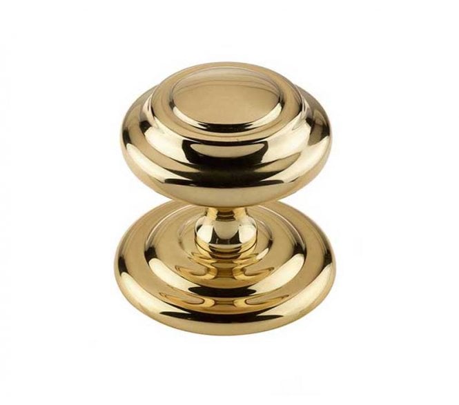 Frelan JV57 Large 102mm Centre Door Knob - Polished Brass