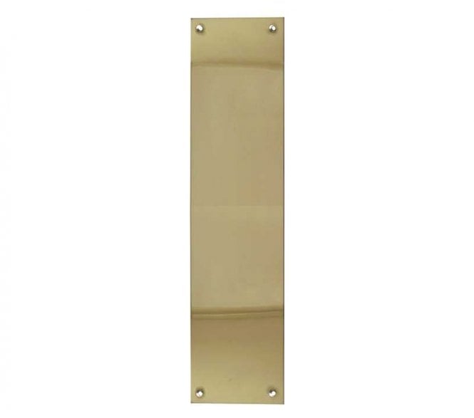 Frelan JV58PB Plain Fingerplate - 305x75mm - Polished Brass