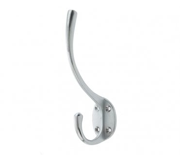 Frelan JV60SC Solid Brass Hat & Coat Hook - Satin Chrome