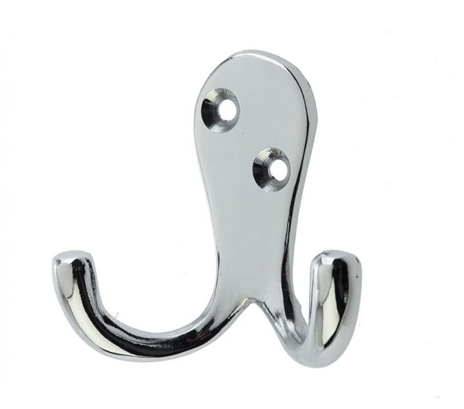 Frelan JV62PC Double Robe Hooks - Polished Chrome