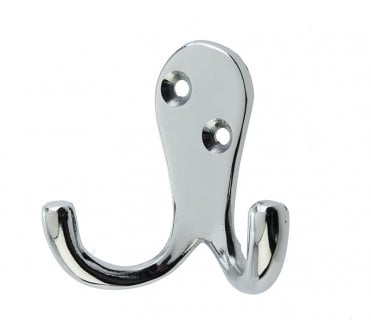 Frelan JV62PC Double Robe Hooks - Polished Chrome