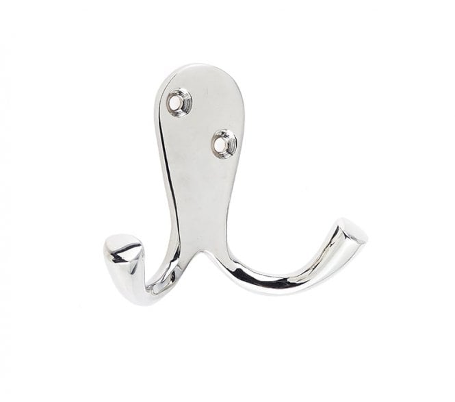 Frelan JV62PN Double Robe Hooks - Polished Nickel