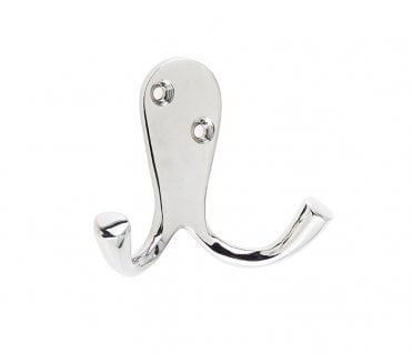 Frelan JV62PN Double Robe Hooks - Polished Nickel