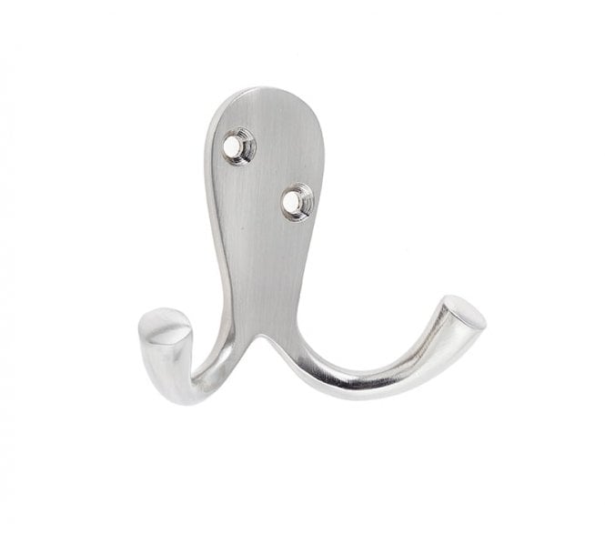 Frelan JV62SN Double Robe Hooks - Satin Nickel