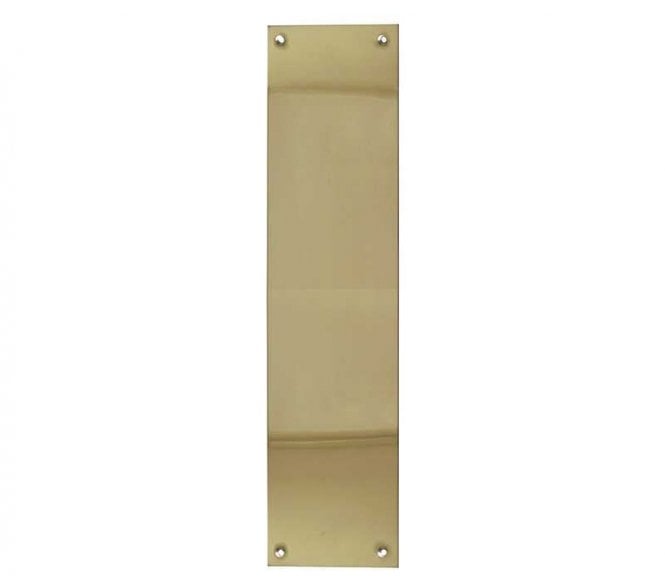Frelan JV78PB Plain Fingerplate - 350x75mm - Polished Brass
