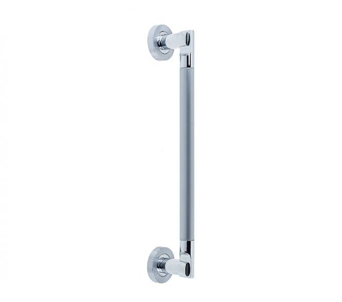 Frelan JV792PCSC Lydia Pull Handle On Rose - 305mm - Polished Chrome/Satin Chrome
