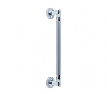 Frelan JV792PCSC Lydia Pull Handle On Rose - 305mm - Polished Chrome/Satin Chrome