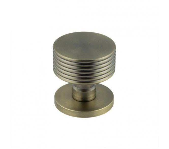 Frelan JV802 Ribbon Mortice Knobs - Antique Brass