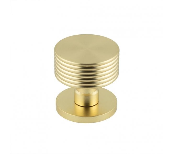 Frelan JV802 Ribbon Mortice Knobs - Satin Brass