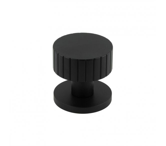 Frelan JV803 Cog Mortice Knobs - Matt Black