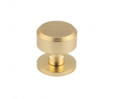 Frelan JV804 Stepped Mortice Knobs - Satin Brass