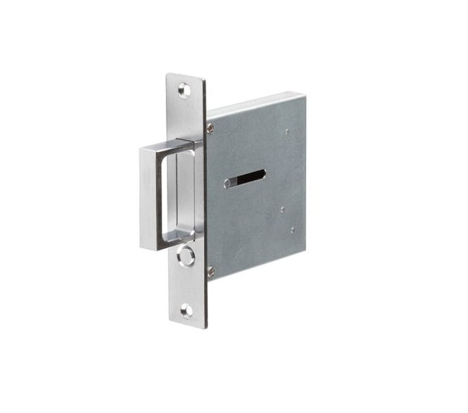 Frelan JV820 Luxury Sliding Door Edge Pull Handle - Satin Chrome
