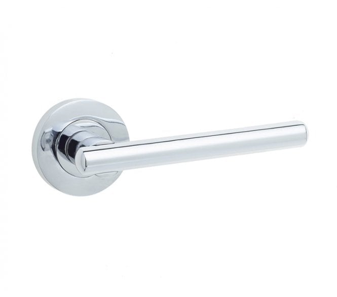 Frelan JV843PC Rosetta Lever On Round Rose - Polished Chrome