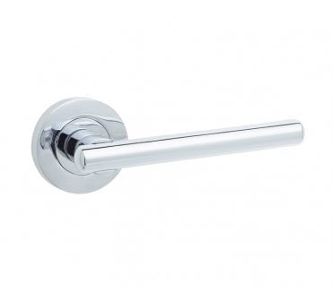 Frelan JV843PC Rosetta Lever On Round Rose - Polished Chrome