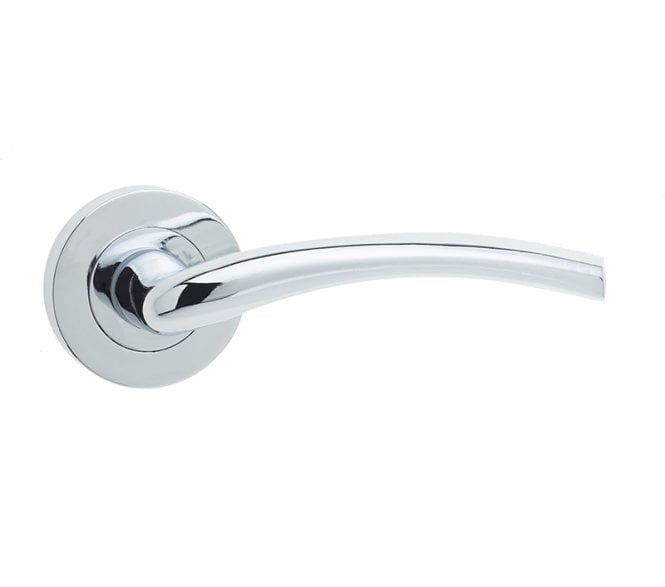 Frelan JV844 Opal Door Handle on Rose - Polished Chrome