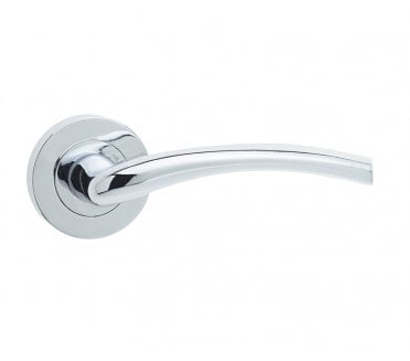 Frelan JV844 Opal Door Handle on Rose - Polished Chrome