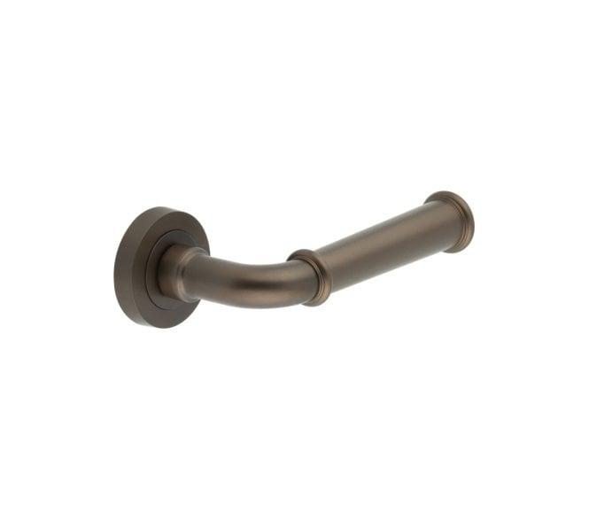Frelan JV847 Classic Door Handles On Round Rose - Dark Bronze
